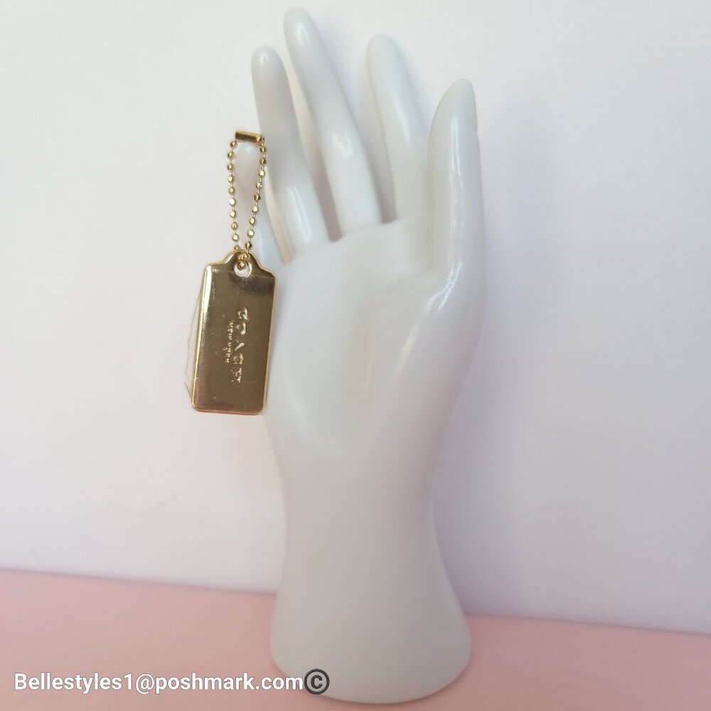 COACH Hangtags / Charms Replacement for Bags, Backpacks, Sling-bags. Gold-tone⭐ - Picture 5 of 13